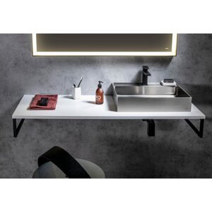 Bijela ploča za ispod umavionika 150x50 cm Plato – Sapho