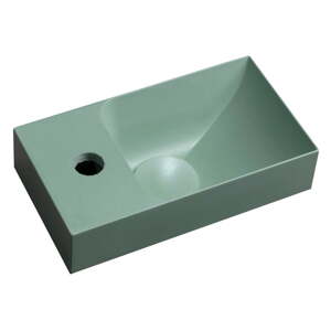 Mentol zeleni betonski umivaonik za WC 31x17 cm Piccolino – Sapho