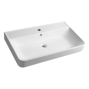Bijeli keramički umivaonik 80x48 cm Gali – Sapho