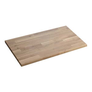 Ploča za ispod umavionika od punog hrasta u prirodnoj boji 80x50 cm Woody – Sapho