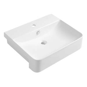 Bijeli keramički umivaonik 59x49 cm Sott Aqua – Sapho