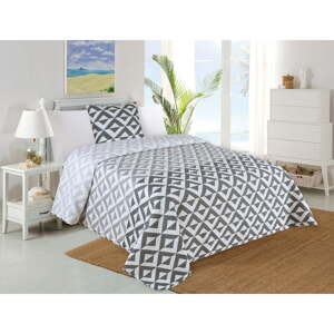 Bijeli/sivi prošiven set prekrivača i jastučnice 140x220 cm Casilla – My House