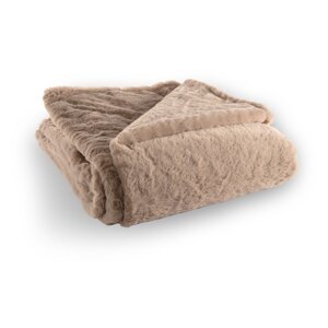 Smeđa deka od umjetnog krzna 150x200 cm Ruby – Tiseco Home Studio