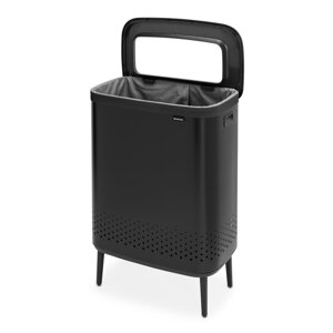Mat crna metalna košara za rublje 90 l Bo Hi – Brabantia