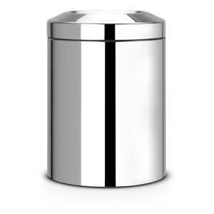 Željezna kanta za smeće u sjajno srebrnoj boji 7 l Flame Guard – Brabantia