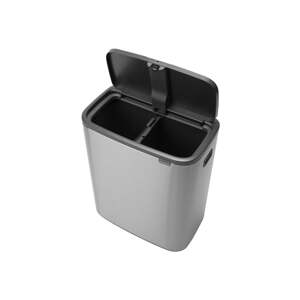 Željezna kanta za smeće za odvojeni otpad/na dodir u mat srebrnoj boji 60 l Bo Touch Bin – Brabantia