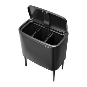 Tamno siva željezna kanta za smeće za odvojeni otpad/na dodir 33 l Bo Touch Bin – Brabantia