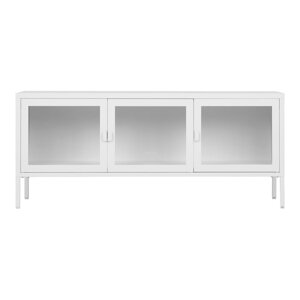 Bijela metalna TV komoda 130x55 cm Brisbane – House Nordic