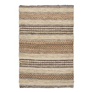 Smeđi ručno rađen tepih od mješavine jute 60x90 cm Morena – House Nordic