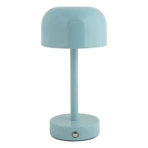 Svijetlo plava LED stolna lampa s metalnim sjenilom (visina 24,5 cm) James – Leitmotiv