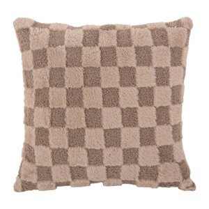 Ukrasni jastuk od mikropliša 45x45 cm Checker – PT LIVING