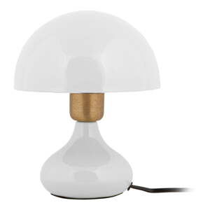 Bijela stolna lampa s metalnim sjenilom (visina 23 cm) Binc – Leitmotiv