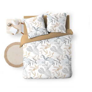Žuta /bijela posteljina za bračni krevet/za produženi krevet 240x220 cm Kimberly – douceur d'intérieur