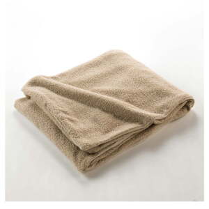 Bež deka od flisa 125x150 cm Curly Wooly – douceur d'intérieur