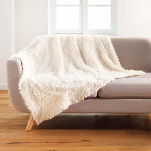 Bijela deka od umjetnog krzna 125x150 cm Mouton – douceur d'intérieur