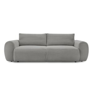 Tamno siva sklopiva sofa od samta 257 cm Lucien – Bobochic Paris