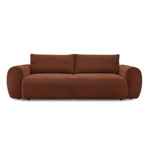 Ciglasta sklopiva sofa od samta 257 cm Lucien – Bobochic Paris