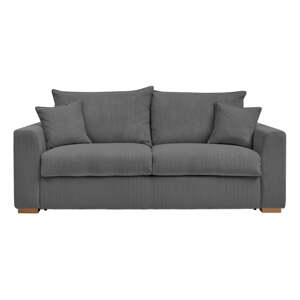 Siva sklopiva sofa od samta 225 cm Augustin – Bobochic Paris