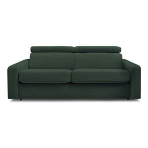 Tamno zelena sklopiva sofa 215 cm Monaco – Bobochic Paris