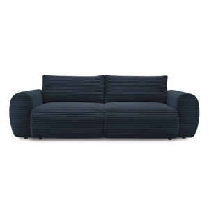 Tamno plava sklopiva sofa od samta 257 cm Lucien – Bobochic Paris