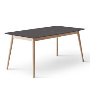 Proširiv blagovaonski stol s dodatnom pločom s crnom pločom stola 90x165 cm Meza – Hammel Furniture