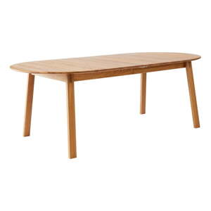 Proširiv blagovaonski stol s dodatnom pločom od punog hrasta 100x220 cm Amalfi – Hammel Furniture