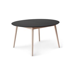 Okrugli proširiv blagovaonski stol s dodatnom pločom s crnom pločom stola ø 135 cm Meza – Hammel Furniture