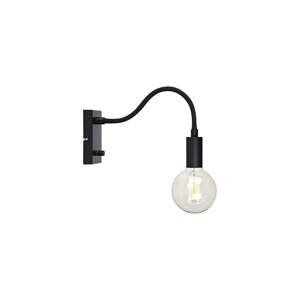 Crna zidna lampa Raw – Markslöjd