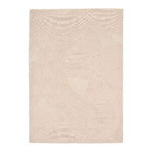Krem ručno rađen vunen tepih 160x230 cm Domm – Kave Home
