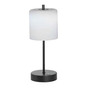 Crno-bijela LED stolna lampa s mogućnosti zatamnjivanja (visina 34,5 cm) Riva – Fischer & Honsel