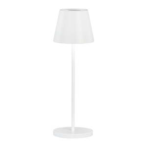 Bijela LED stolna lampa s mogućnosti zatamnjivanja s metalnim sjenilom (visina 34 cm) Cosenza 2.0 – Fischer & Honsel