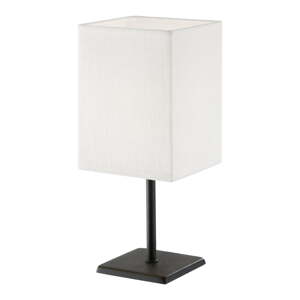 Crno-bijela stolna lampa s tekstilnim sjenilom (visina 30 cm) Lela – Fischer & Honsel