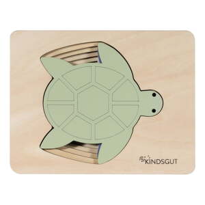Drvena reljefna puzzle Turtle – Kindsgut