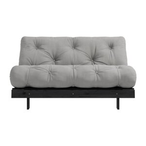 Siva sklopiva sofa 140 cm Roots Black Night – Karup Design