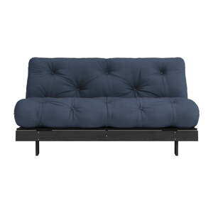 Tamno plava sklopiva sofa 160 cm Roots Black Night – Karup Design