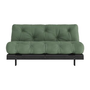 Zelena sklopiva sofa 160 cm Roots Black Night – Karup Design