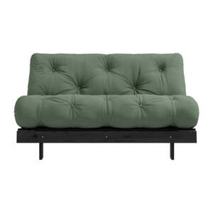 Zelena sklopiva sofa 140 cm Roots Black Night – Karup Design