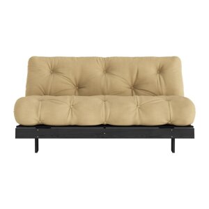 Senf žuta sklopiva sofa 160 cm Roots Black Night – Karup Design