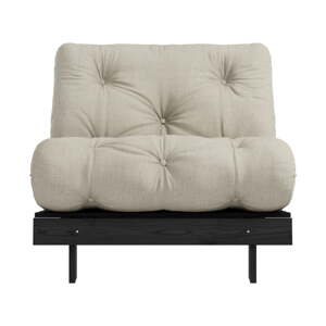 Siva/bež lanena fotelja Roots Black Night – Karup Design