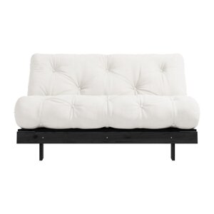 Krem sklopiva sofa 140 cm Roots Black Night – Karup Design