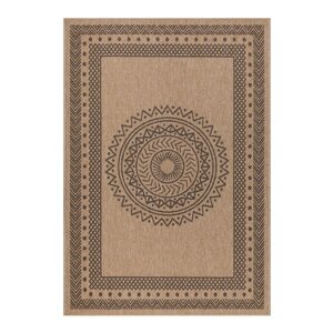 Crni/u prirodnoj boji vanjski tepih 120x170 cm Dhaka – Ayyildiz Carpets