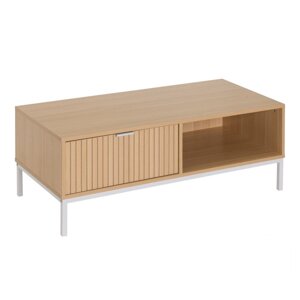 Stolić za kavu u dekoru hrasta u prirodnoj boji 50x110 cm Mid-Lines – Casa Selección