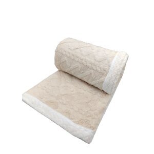 Krem deka od sherpa flisa 150x200 cm Island – My House