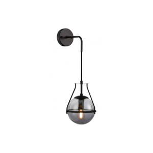 Crna zidna lampa ø 16 cm Drop – GTV
