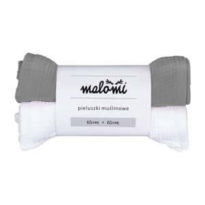 Pelene u setu 2 kom od muslina Muslin – Malomi Kids
