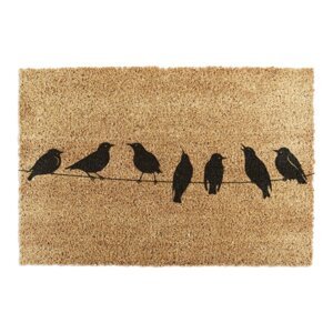 Otirač od kokosovih vlakana 40x60 cm Birds On a Wire – Artsy Doormats