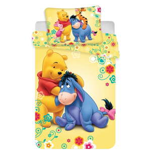 Pamučna dječja posteljina za dječji krevetić 100x135 cm Winnie-the-Pooh – Jerry Fabrics