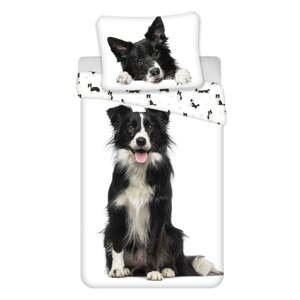 Pamučna dječja posteljina za krevet za jednu osobu 140x200 cm Border Collie – Jerry Fabrics