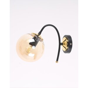 Crna zidna lampa ø 15 cm Yoyo – Squid Lighting