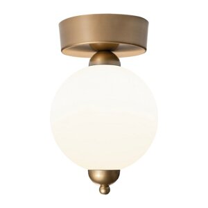 LED stropna svjetiljka u zlatnoj boji sa staklenim sjenilom ø 15 cm Model-1 – Squid Lighting